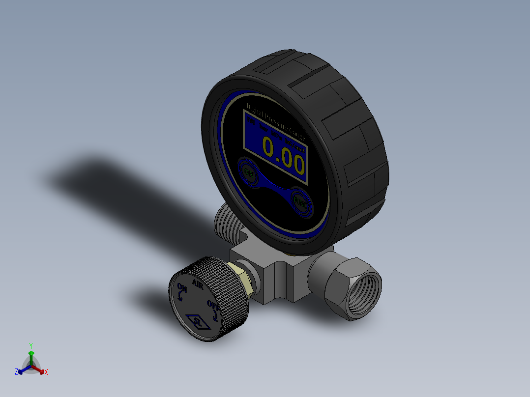 仪表、流量计(4)正等轴测图