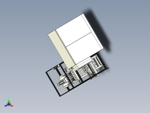 缸盖螺栓拧紧机3D模型正等轴测缩略图