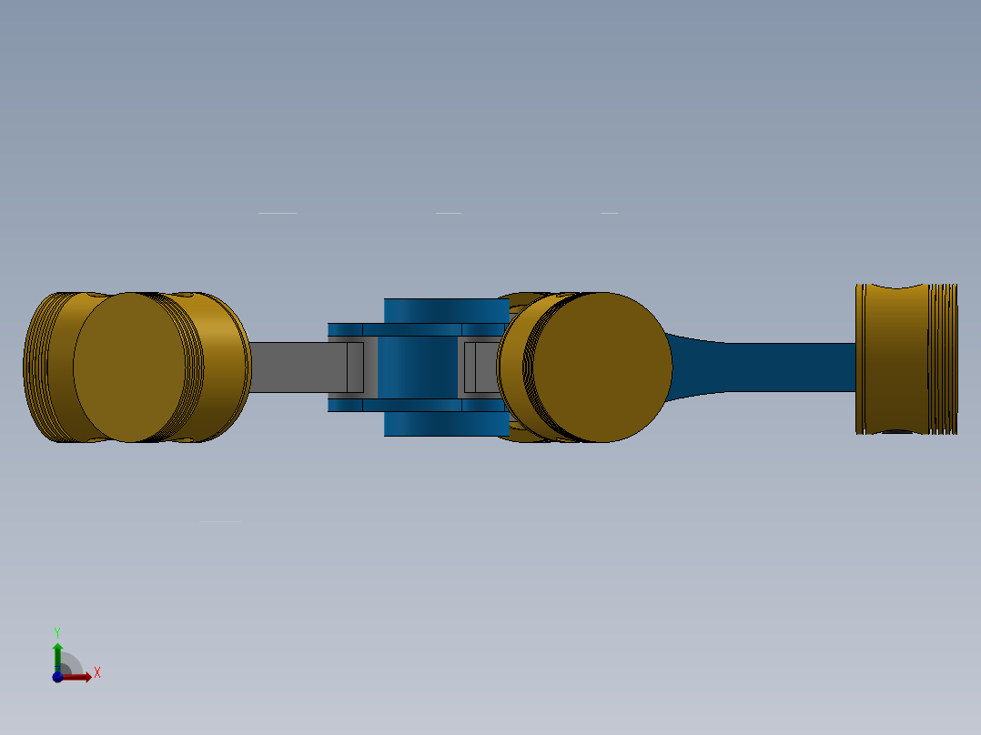 活塞总成前视图
