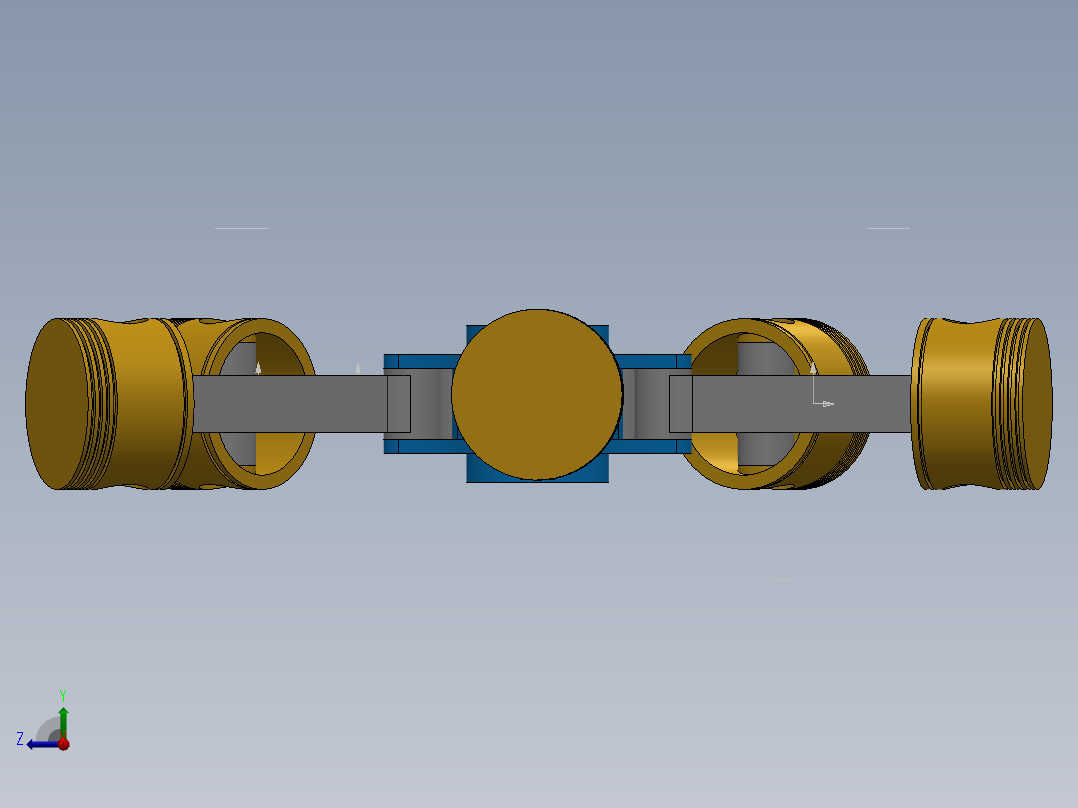 活塞总成右视图