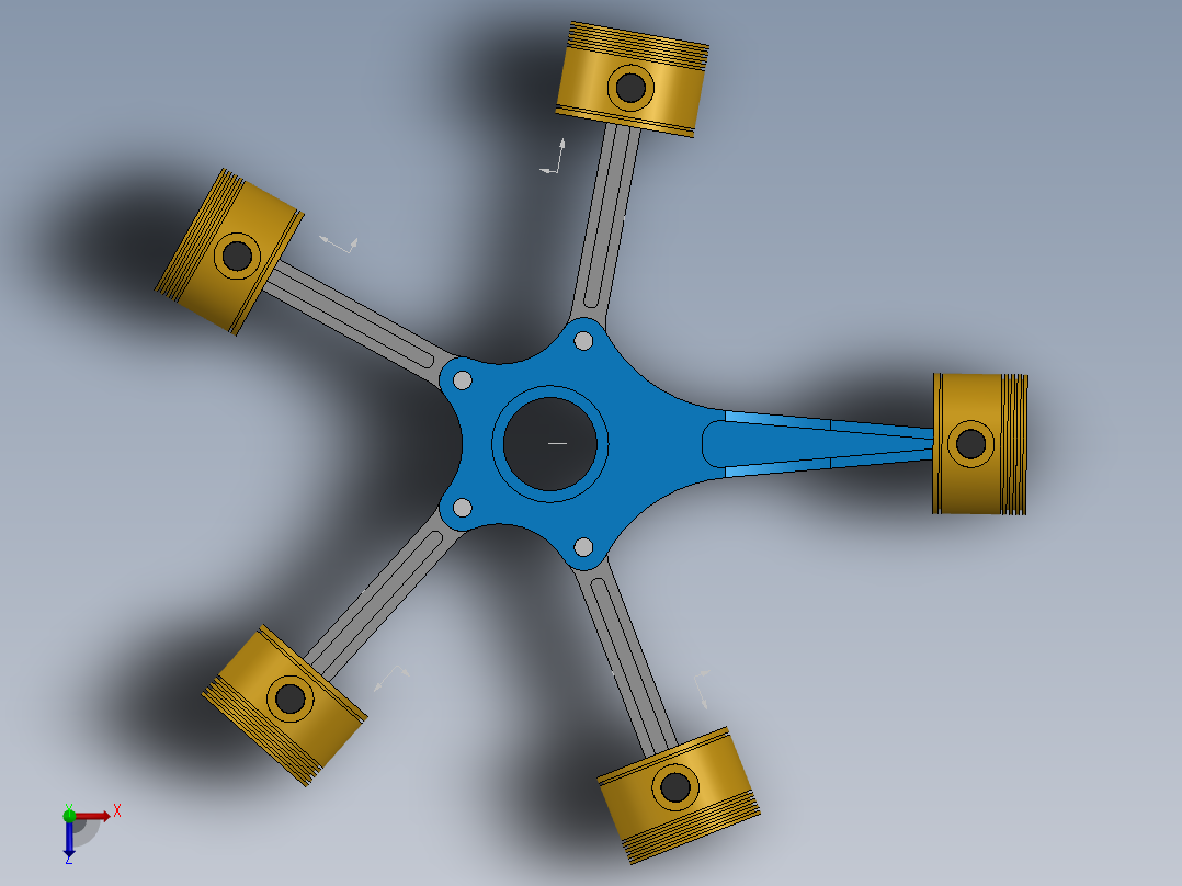 活塞总成俯视图