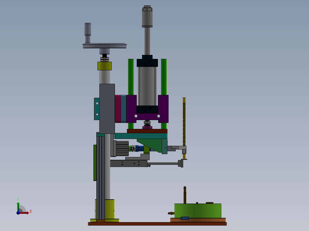 通用波纹管压装机前视图