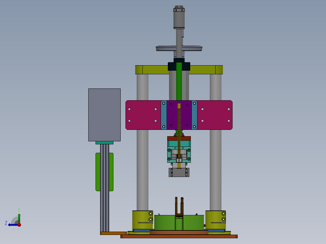 通用波纹管压装机右视图