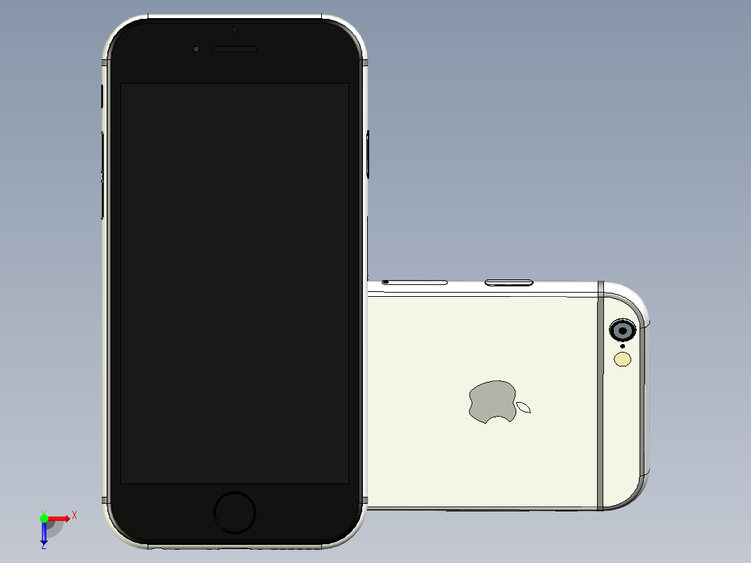 hone 6s太空灰15俯视图