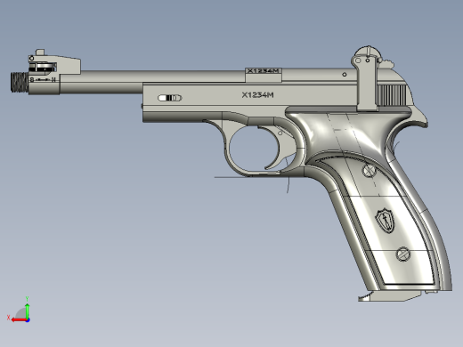 手枪左轮冲锋枪老式狙击步枪设计3D图纸margolin-mcm-vostok-22lr-ca-1960 STP IGS后视缩略图