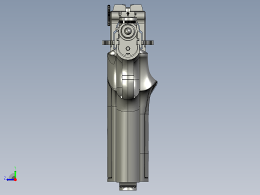 手枪左轮冲锋枪老式狙击步枪设计3D图纸margolin-mcm-vostok-22lr-ca-1960 STP IGS右视缩略图