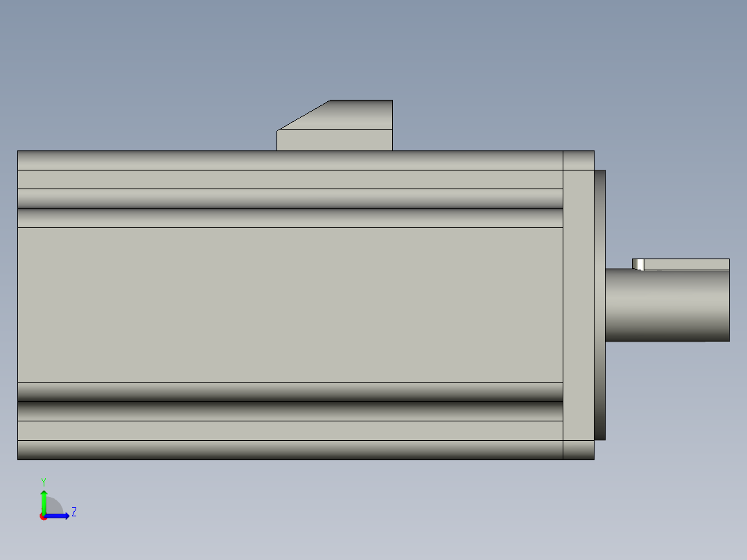 MSMF082L1V2M伺服电机左视图