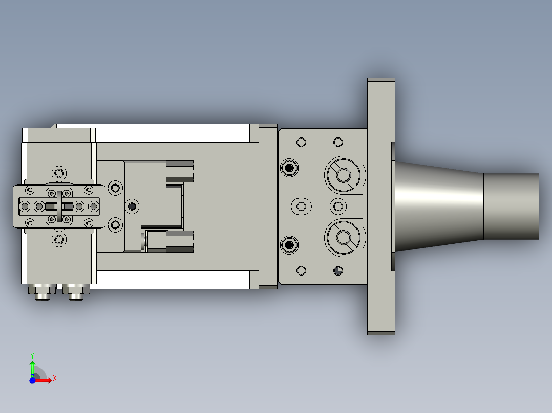 不锈钢拉环自动压装生产线设计-Lever翻转组件-00前视图