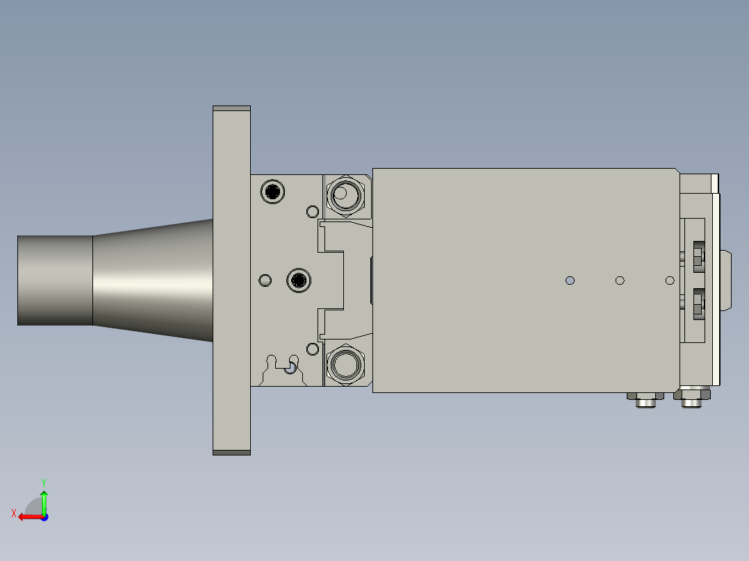 不锈钢拉环自动压装生产线设计-Lever翻转组件-00后视图