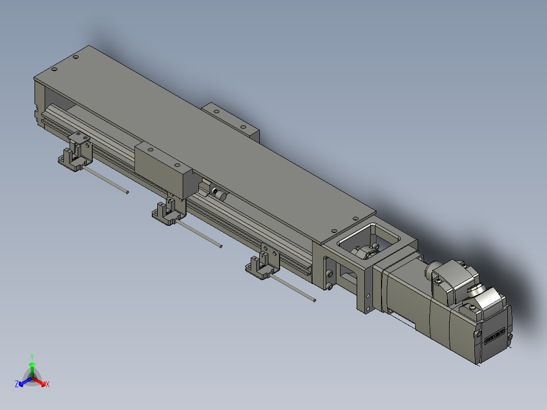 上银模组KK60-300组件-2022080101-0805正等轴测图