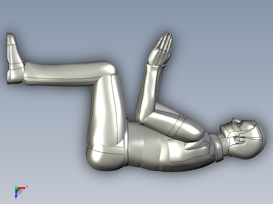 BLX人坐立OM俯视图