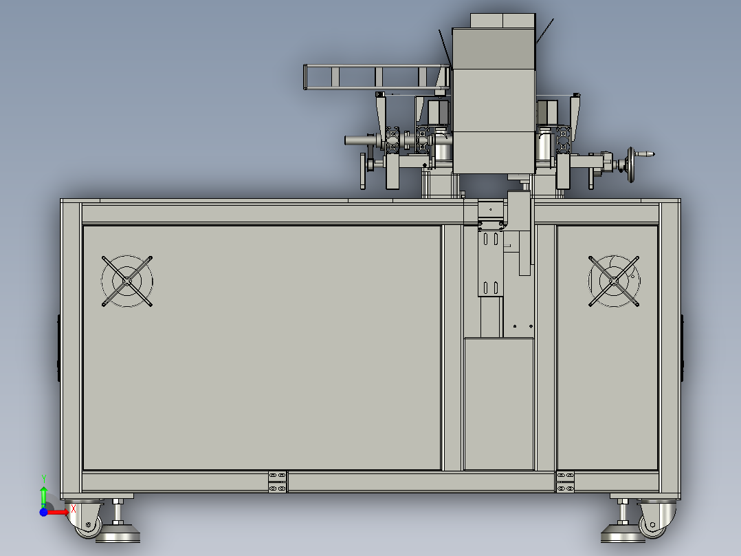 YLU055-001-机架移动模组前视图