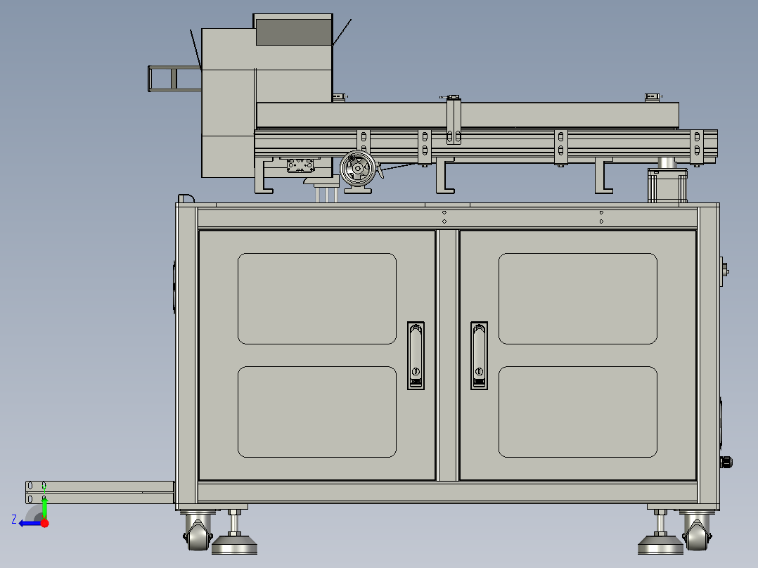YLU055-001-机架移动模组右视图