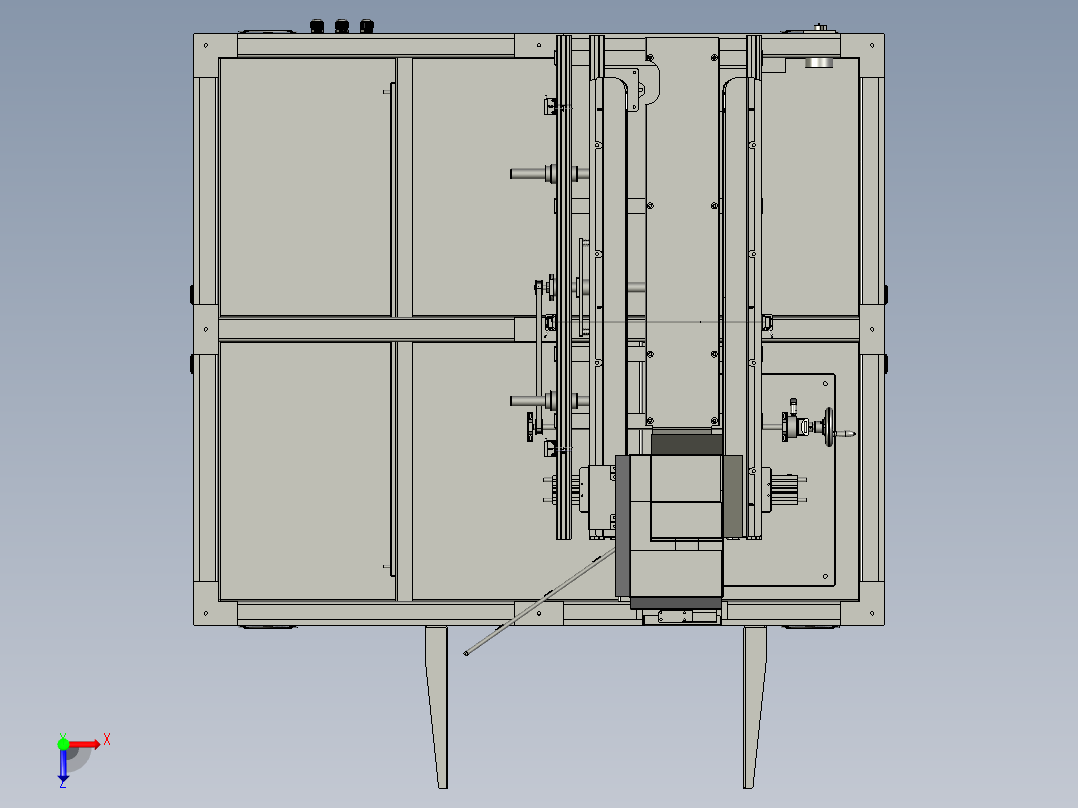 YLU055-001-机架移动模组俯视图