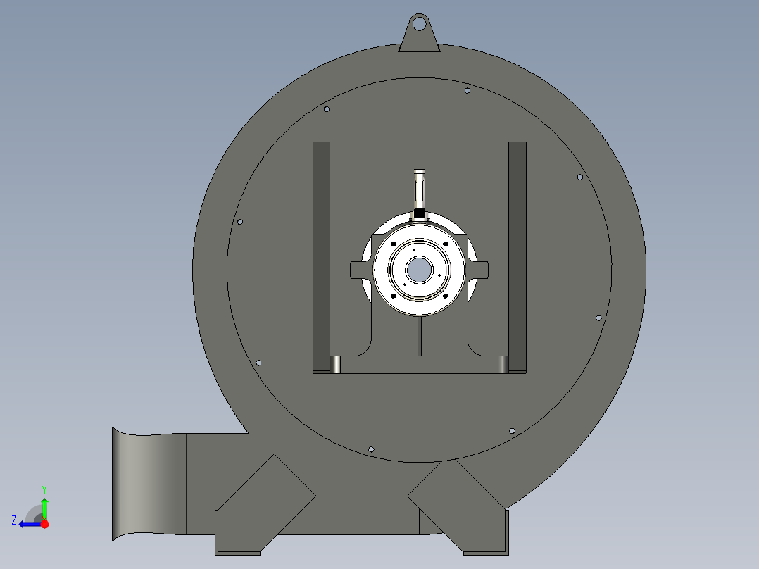 风机驱动桥右视图