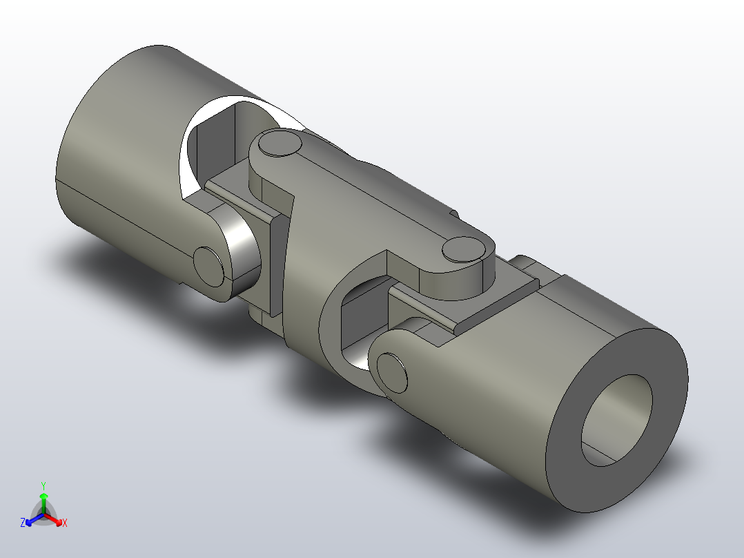 DIN 808-DG-B 带摩擦轴承的万向节[DIN_808-28-B14-96-DG]主视图