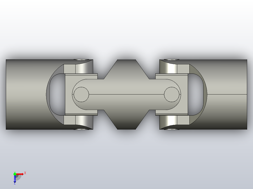 DIN 808-DG-B 带摩擦轴承的万向节[DIN_808-28-B14-96-DG]俯视图