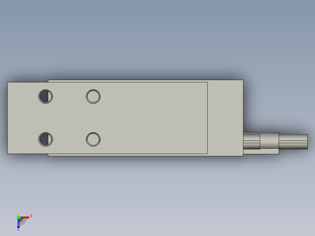 MXH6-10Z-M9BL俯视图