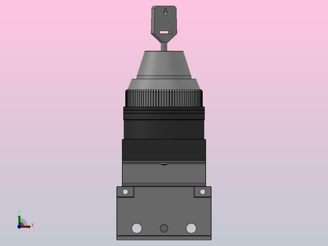 QVM100系列锁匙阀[QVM131-01-36]前视图