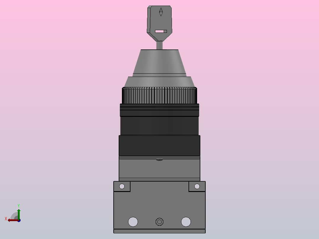 QVM100系列锁匙阀[QVM131-01-36]后视图