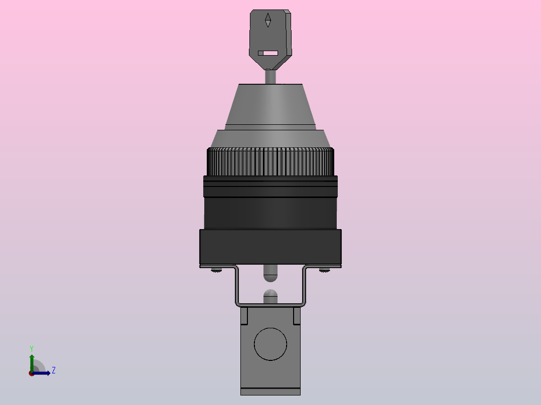 QVM100系列锁匙阀[QVM131-01-36]左视图