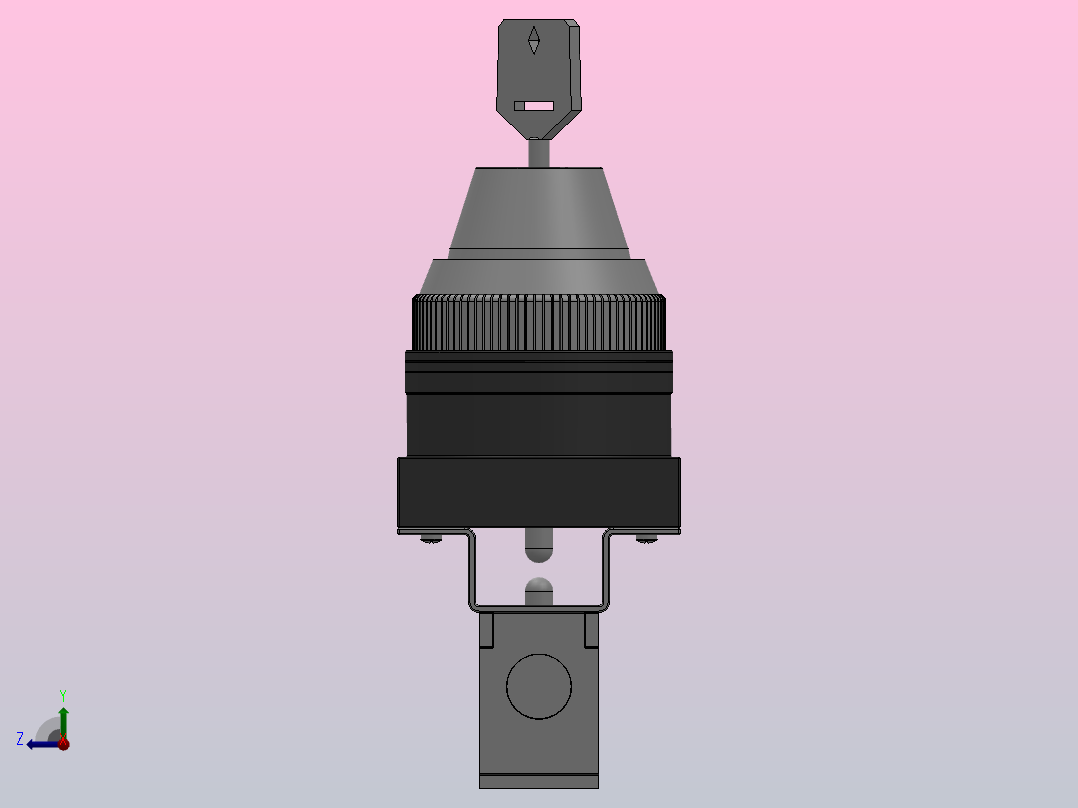 QVM100系列锁匙阀[QVM131-01-36]右视图