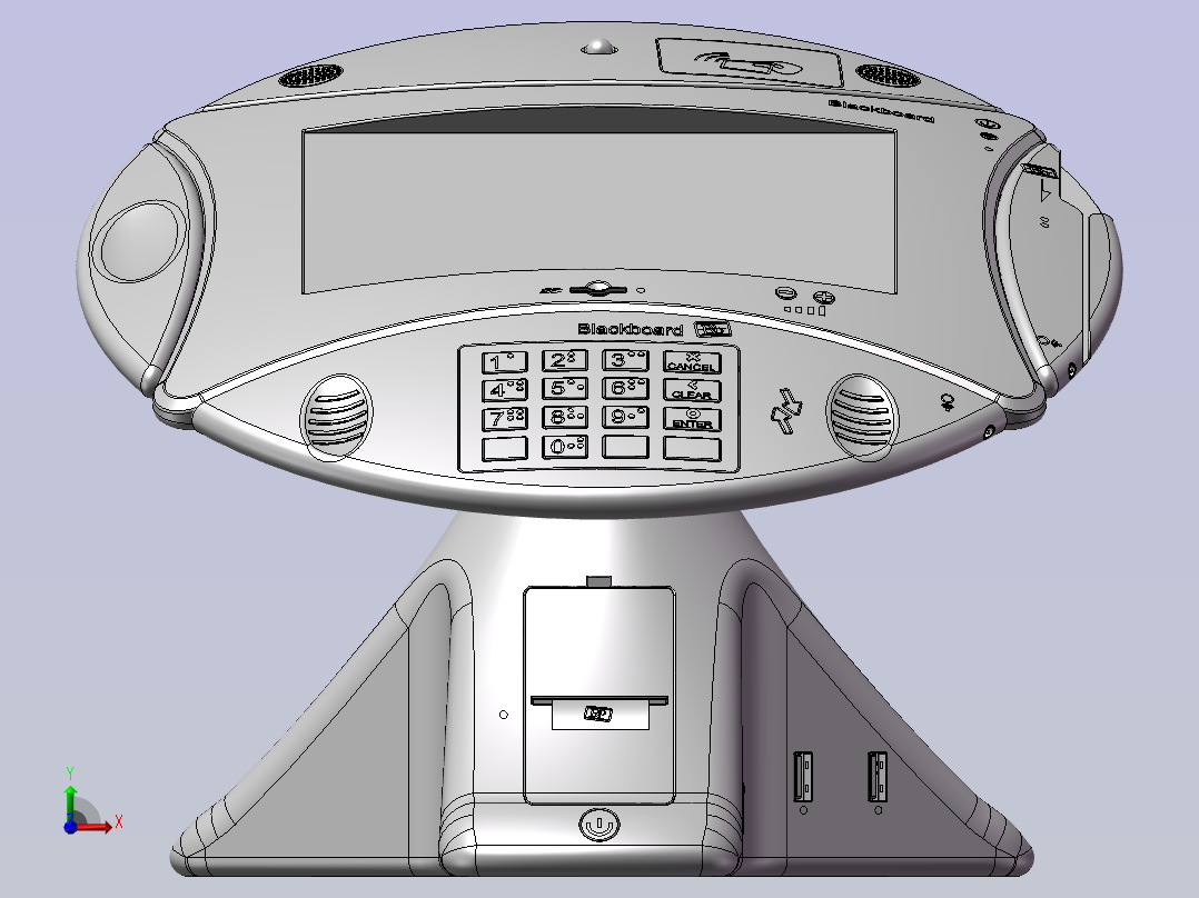 多功能型（POS）刷卡机设计模型--148388-30前视图