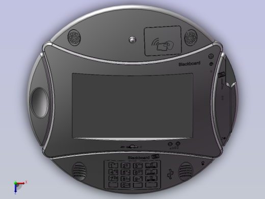 多功能型（POS）刷卡机设计模型--148388-30俯视缩略图