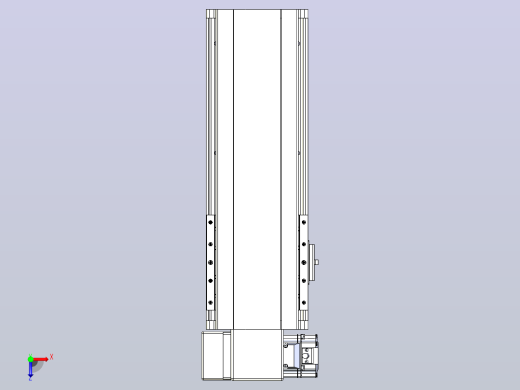 皮带直线轴半封闭可选导轨TPA-HNB-140D-120-L200-LP-Y-P40-N3俯视缩略图