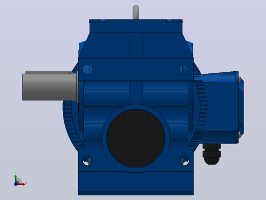 S97底脚轴伸式安装斜齿-蜗轮蜗杆减速机S97-YV18.5-4P-20.16-M1-0°-B前视缩略图