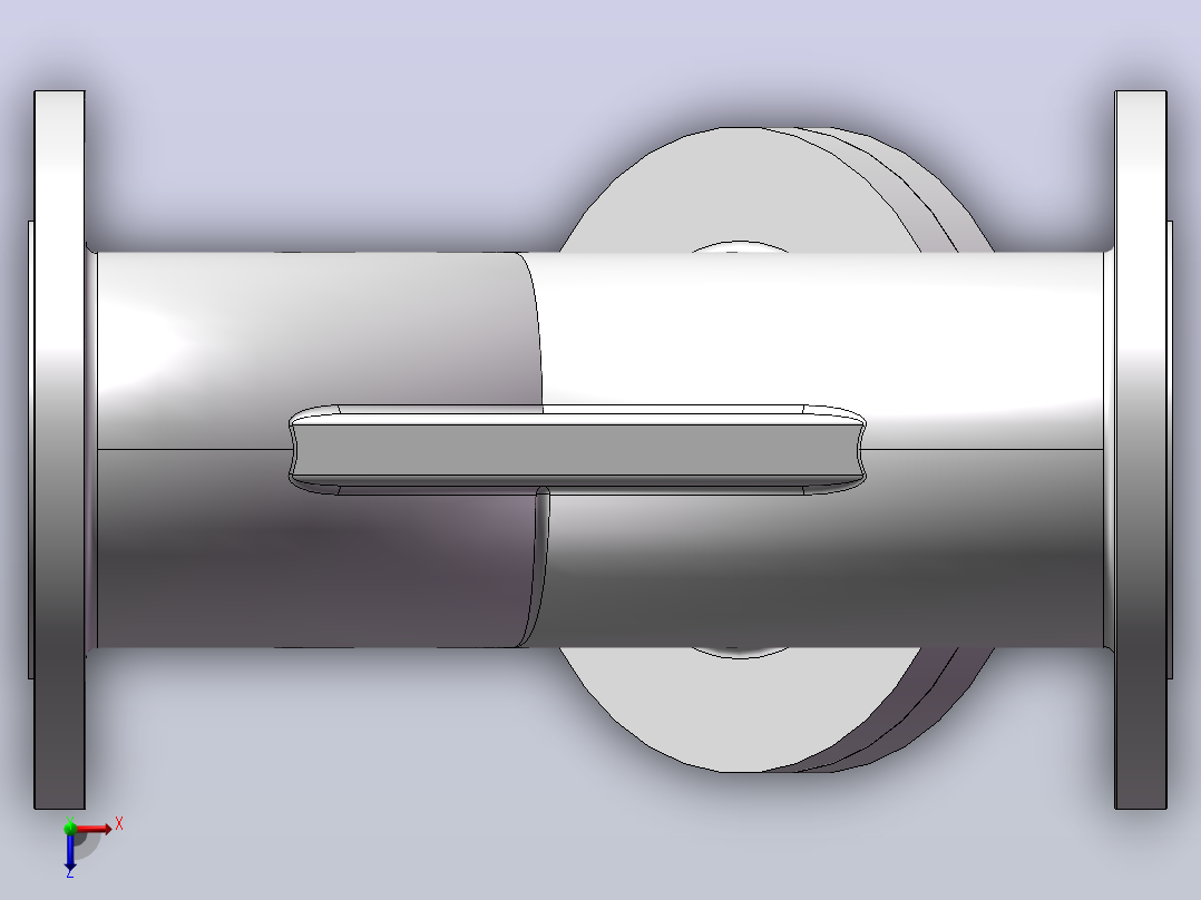 Y型过滤器[DN100]俯视图