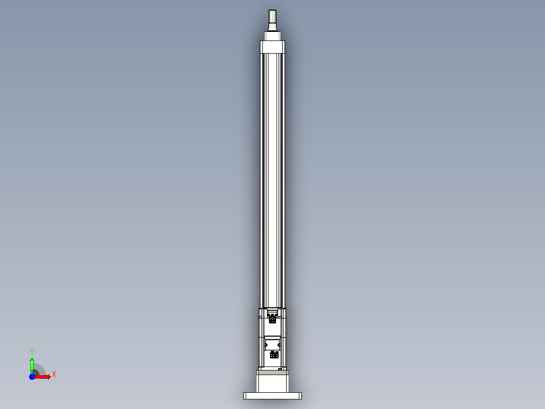轻载电动缸TPA-ESR40-1210C-L550-MR-FB-W-P40-C3前视图