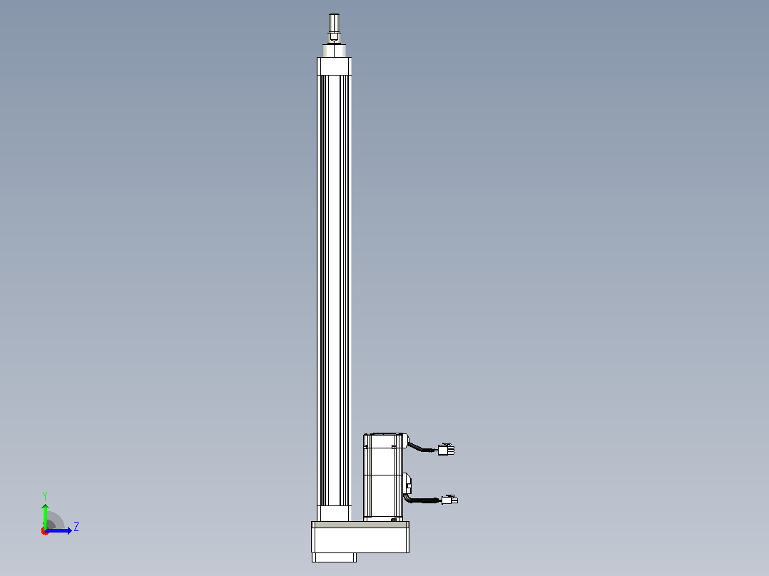 轻载电动缸TPA-ESR40-1210C-L550-MR-FB-W-P40-C3左视图