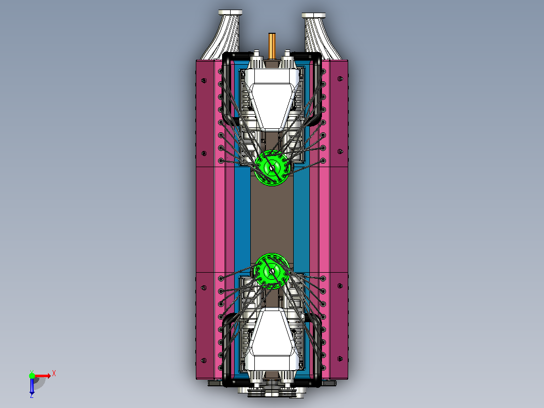 V12发动机俯视图