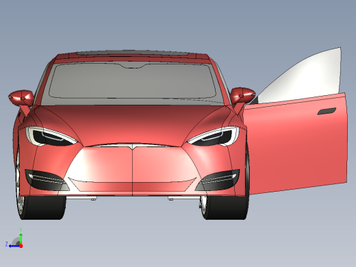 特斯拉汽车模型-model3右视缩略图