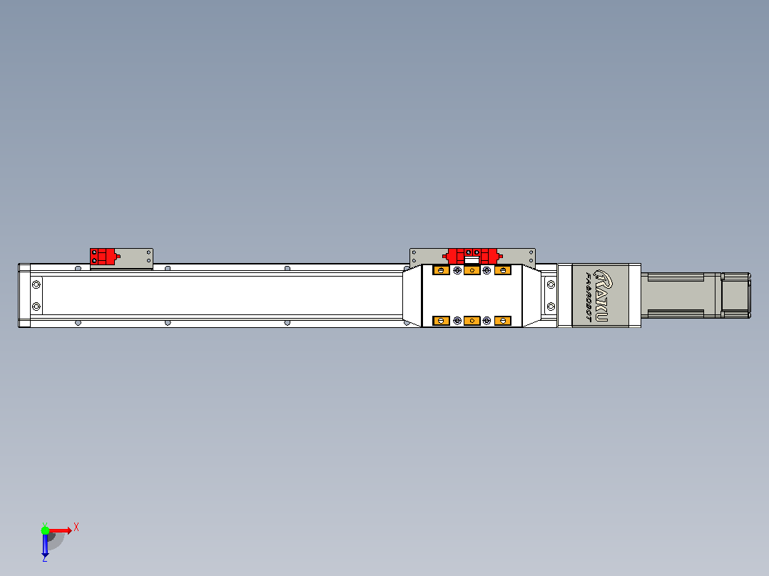 GTH 内嵌式模组 FTH50-PD  TOYO 电缸滑台[FTH50-300-PD-P10]俯视图