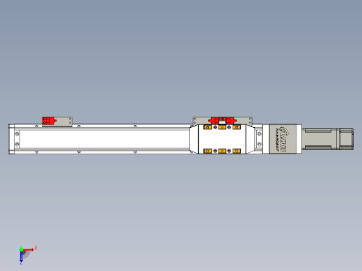 GTH 内嵌式模组 FTH50-PD  TOYO 电缸滑台[FTH50-300-PD-P10]俯视缩略图