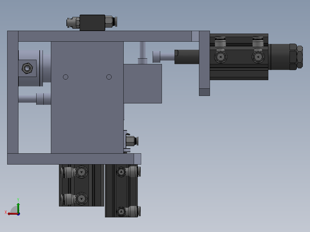气控系统侧漏工装后视图