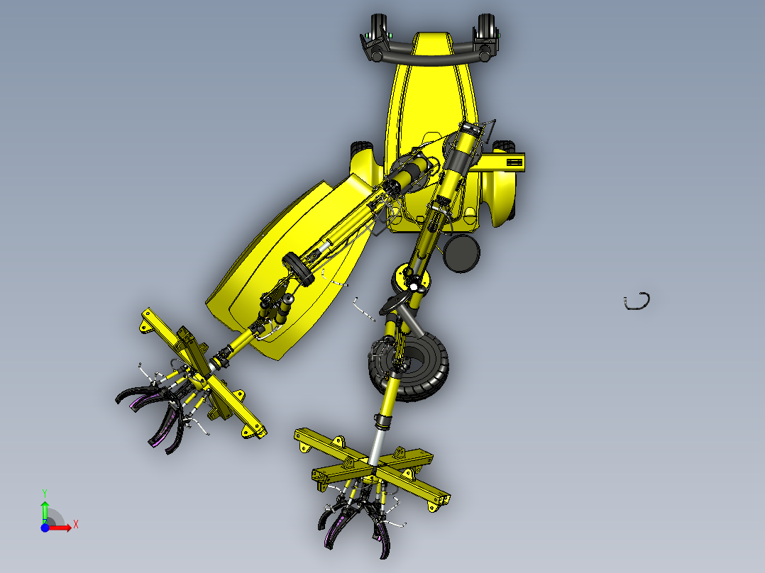 mechanical-arm SE STP STL前视图