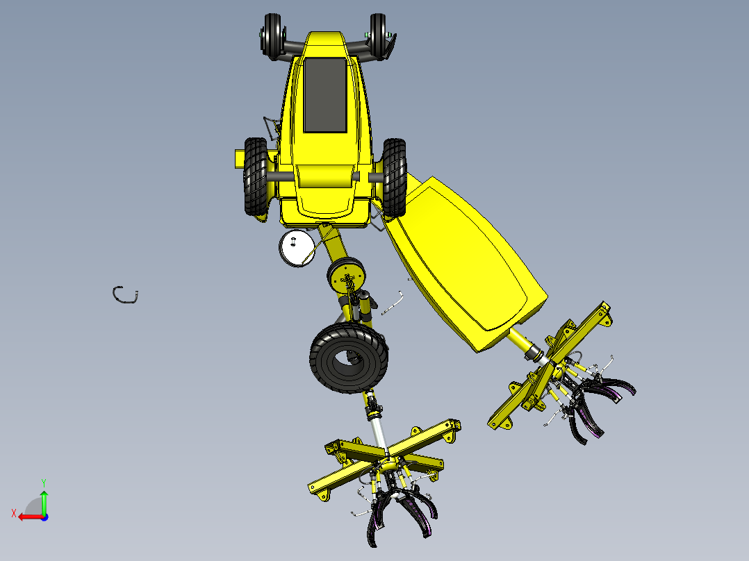 mechanical-arm SE STP STL后视图
