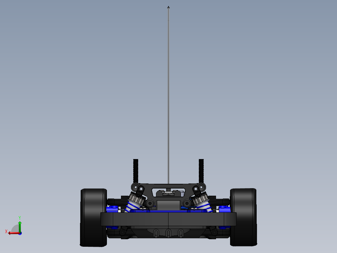 汽车起重机(全套CAD图纸)后视图
