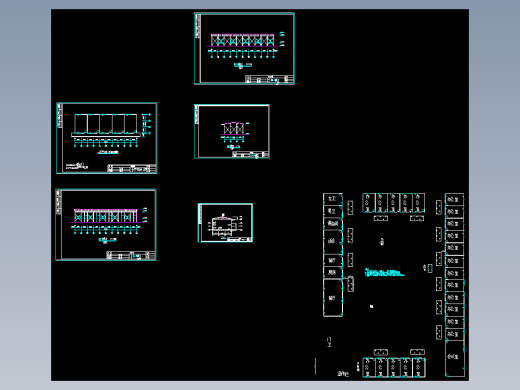 标准活动板房临建平面布置图CAD图纸