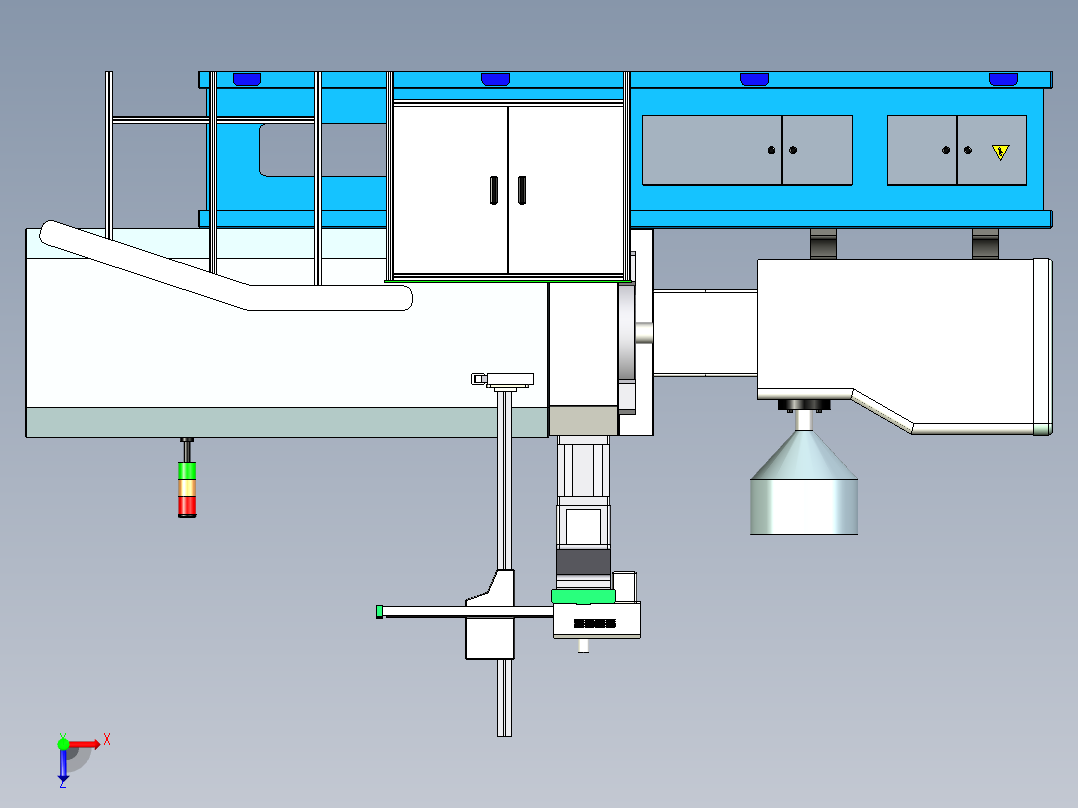 注塑机 3D图纸外壳图 Inventor step igs 机械设计设备3D模型俯视图