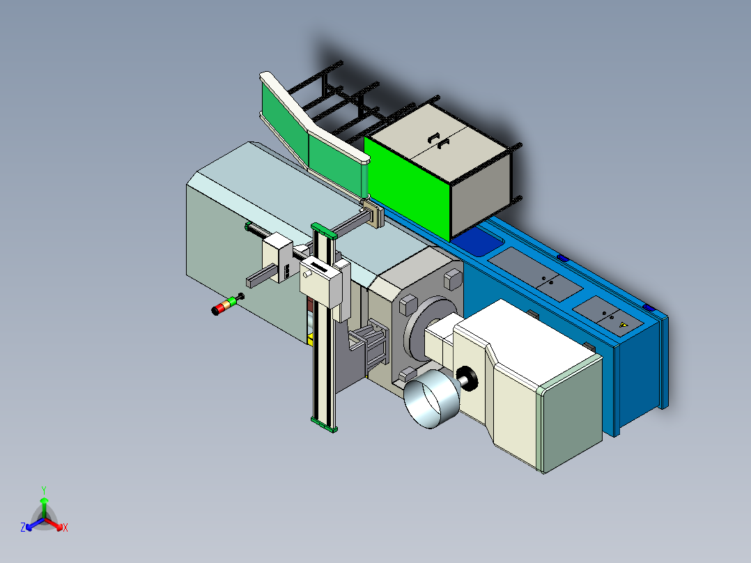 注塑机 3D图纸外壳图 Inventor step igs 机械设计设备3D模型正等轴测图
