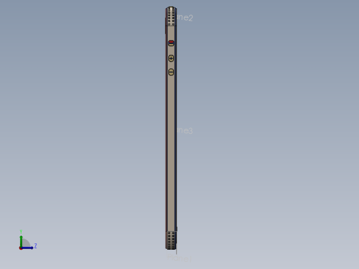 hone6 手机模型左视缩略图