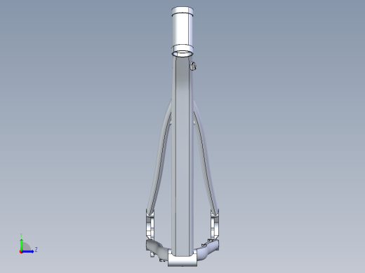 铝制的框架结构左视缩略图