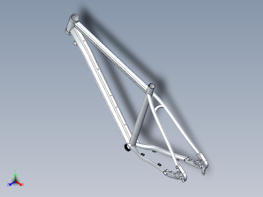 铝制的框架结构正等轴测缩略图