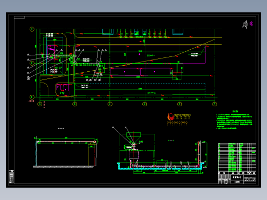 浓相气力输送平面、立面布置总图