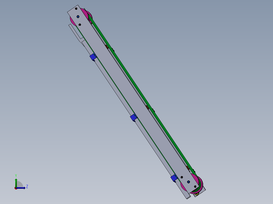 装配线产品的托盘左视图