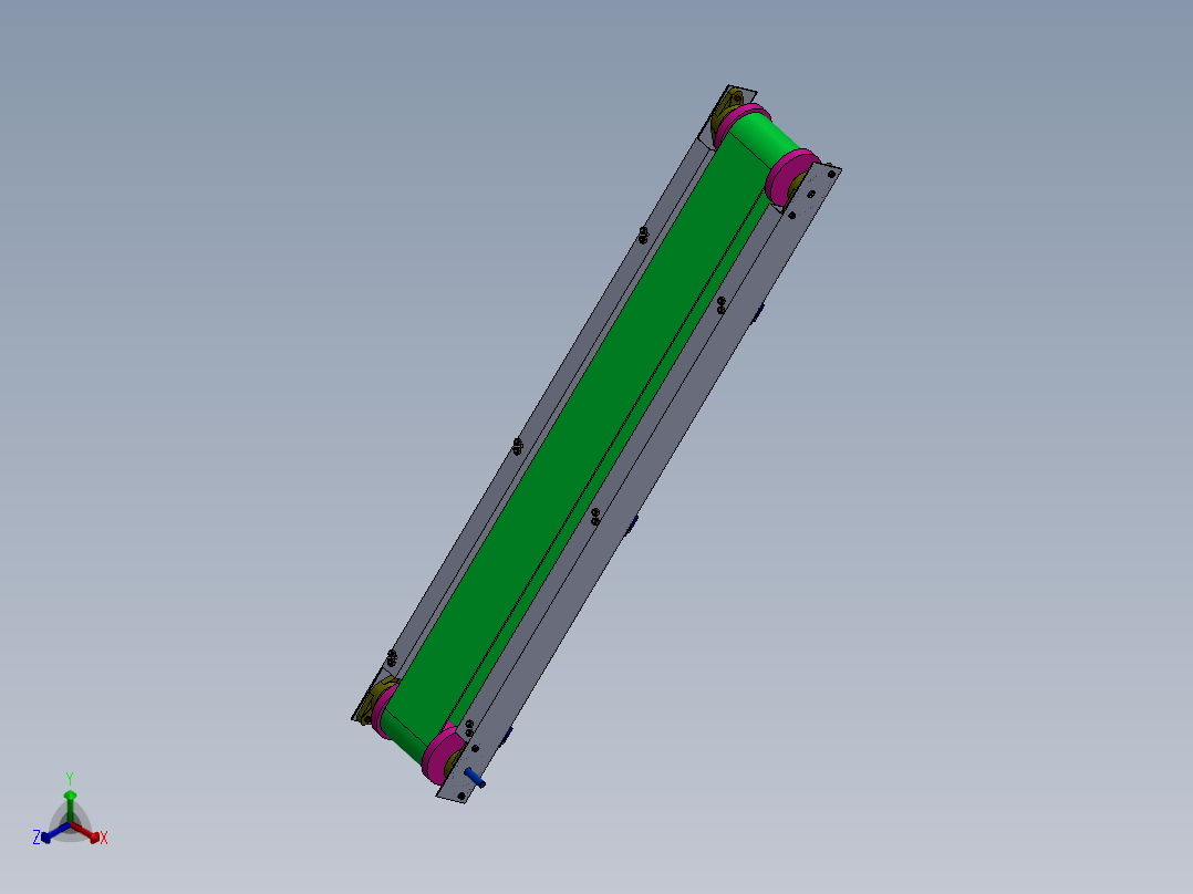装配线产品的托盘正等轴测图